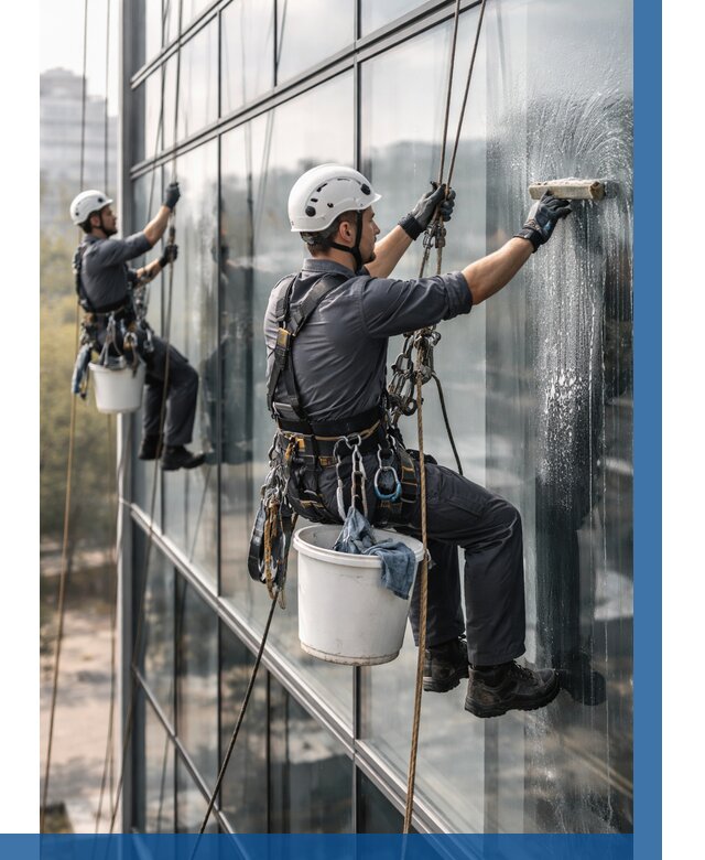 Мойка сплошного остекления в Полысаеве, заказать от 308 р.| ВЫСОТНИК-Плс