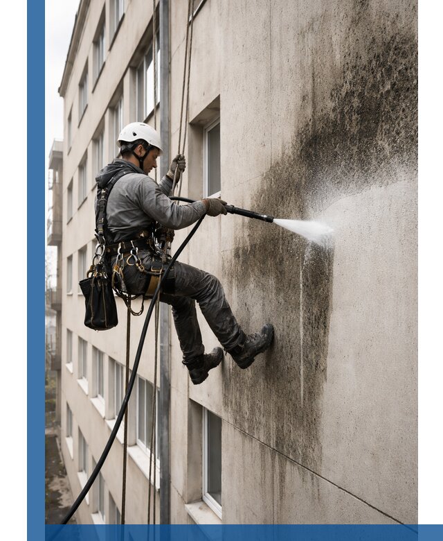 Профессиональная очистка фасадов от плесени в Полысаеве