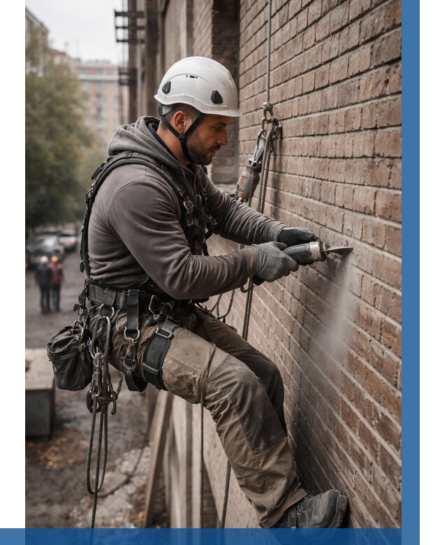 Расшивка кирпичных швов в Полысаеве от 617 р. | ВЫСОТНИК-Плс