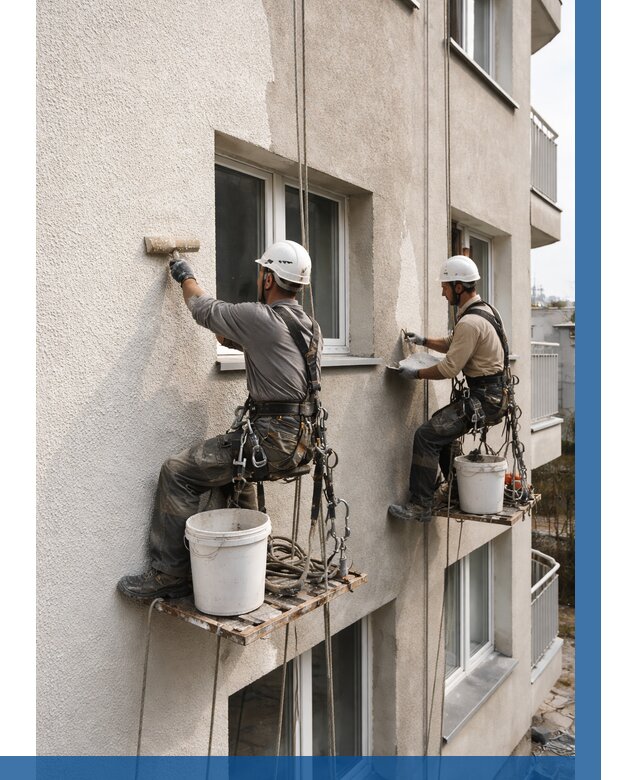 Нанесение короеда на фасад в Полысаеве от 463 р. | ВЫСОТНИК-Плс