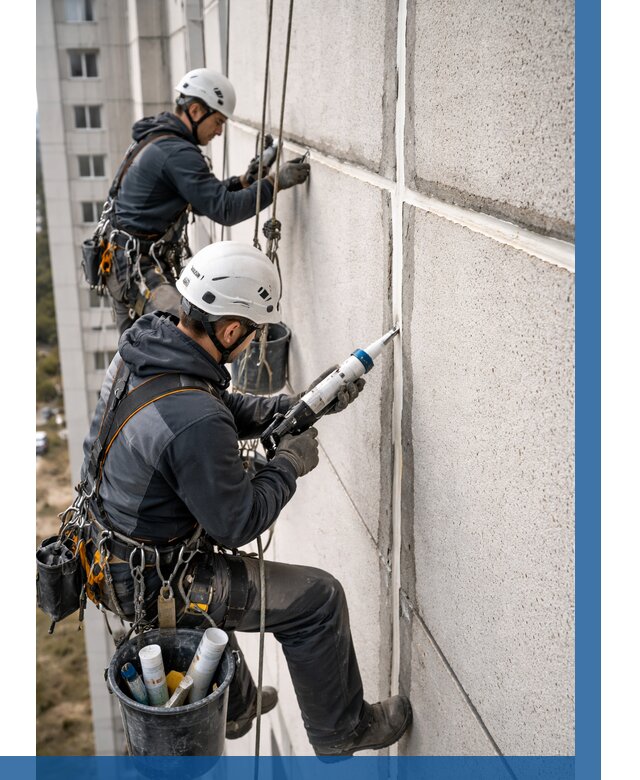 Герметизация межпанельных швов в Полысаеве от 720 р. | ВЫСОТНИК-Плс