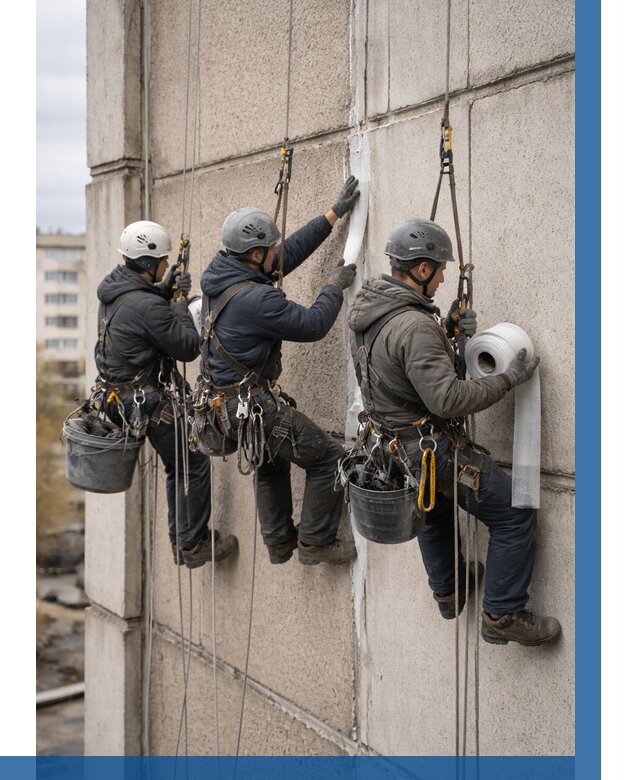 Ремонт межпанельных швов в Полысаеве от 771 р. | ВЫСОТНИК-Плс