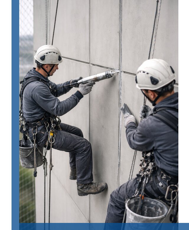 Первичная герметизация швов фасадов и кровель в Полысаеве