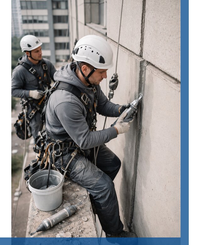 Ремонт деформационных швов здания в Полысаеве от 1028 р. | ВЫСОТНИК-Плс