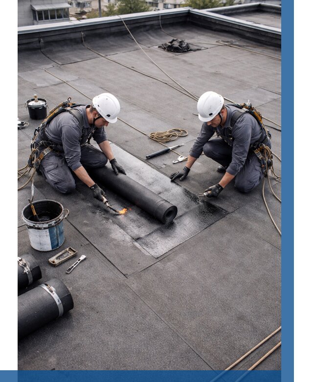 Ремонт мягкой кровли под ключ в Полысаеве от 720 р. | ВЫСОТНИК-Плс