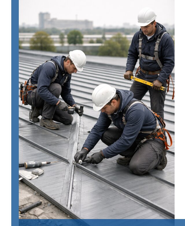 Ремонт фальцевой кровли в Полысаеве срочно и качественно