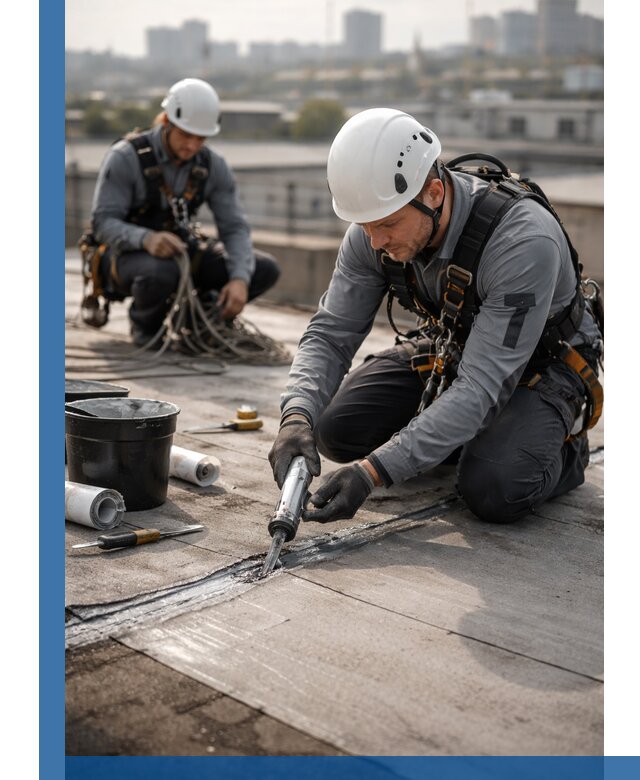 Аварийное и капитальное устранение протечек кровли в Полысаеве