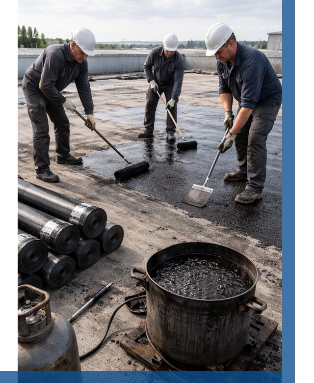 Гидроизоляция кровли мастикой в Полысаеве от 617 р. | ВЫСОТНИК-Плс