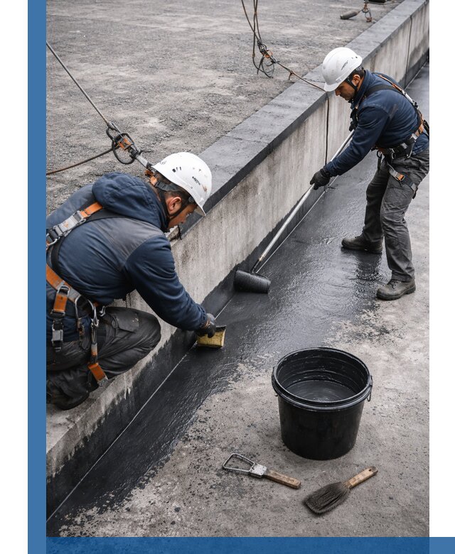 Гидроизоляция кровли жидкой резиной профессионально в Полысаеве