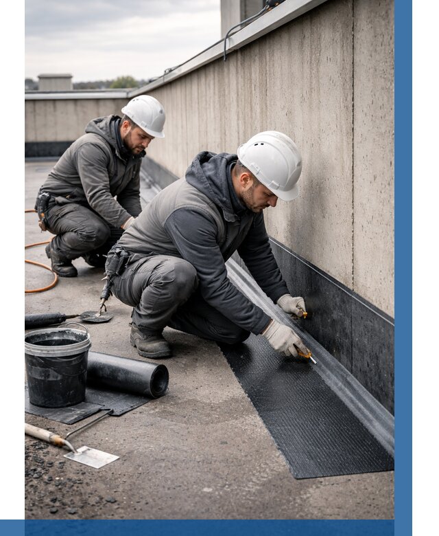 Гидроизоляция примыканий на кровле в Полысаеве от 925 р. | ВЫСОТНИК-Плс