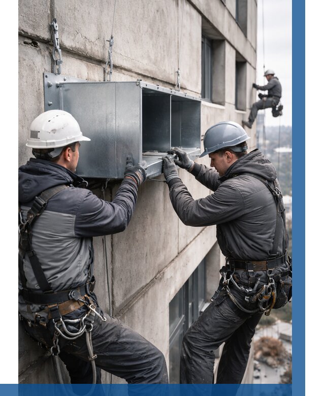 Монтаж вентиляционных коробов в Полысаеве от 3085 р. | ВЫСОТНИК-Плс