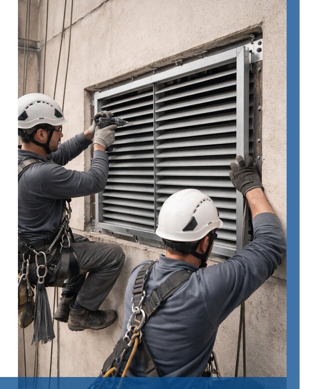 Монтаж вентиляционных решеток в Полысаеве от 4627 р. | ВЫСОТНИК-Плс