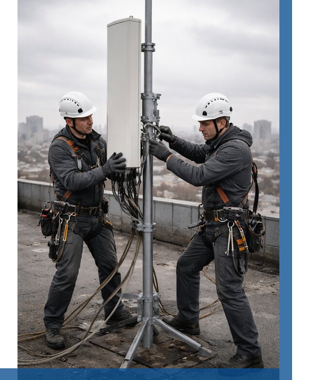 Монтаж антенн связи на крыше в Полысаеве от 8741 р. | ВЫСОТНИК-Плс