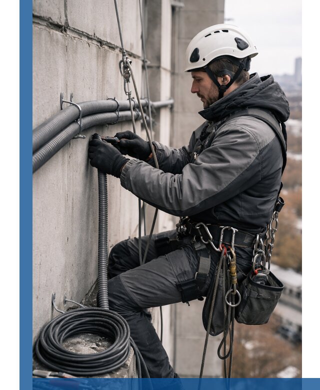 Профессиональный монтаж гофры для кабеля в Полысаеве с гарантией