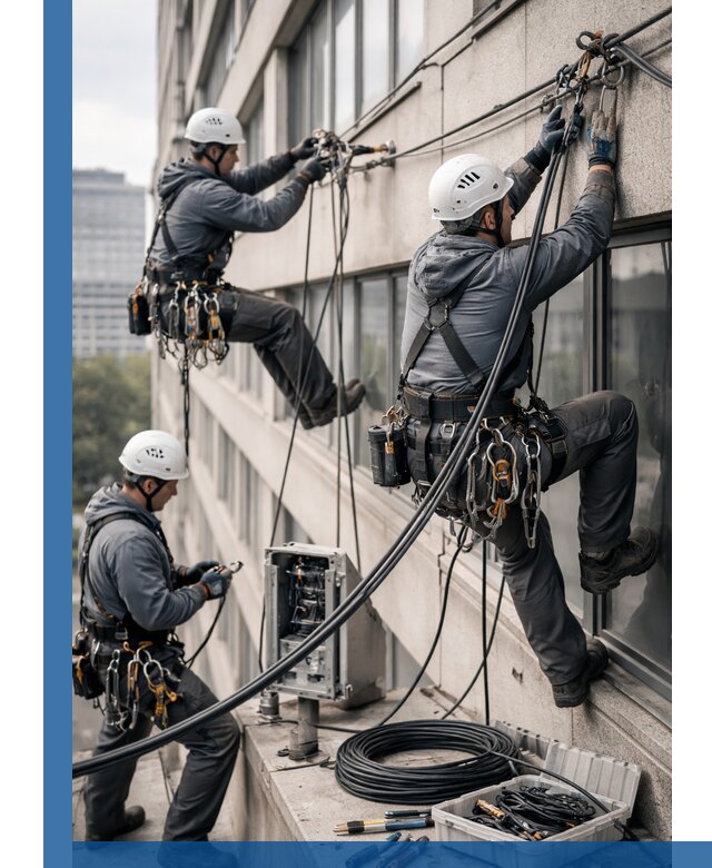 Прокладка оптоволоконного кабеля в Полысаеве под ключ с тестированием