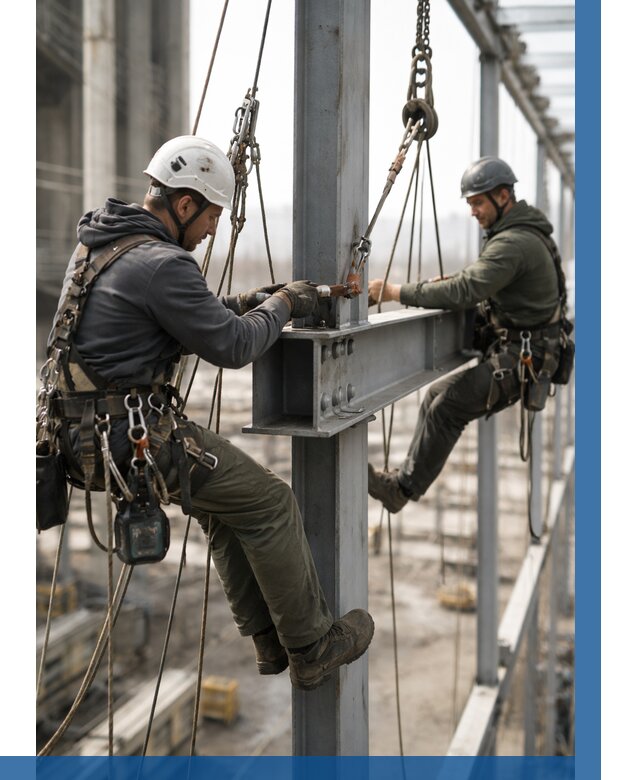 Монтаж металлоконструкций на высоте в Полысаеве от 3599 р. | ВЫСОТНИК-Плс