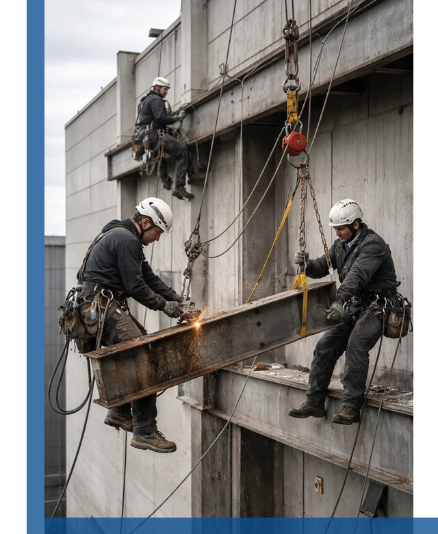 Демонтаж металлоконструкций на высоте в Полысаеве под ключ