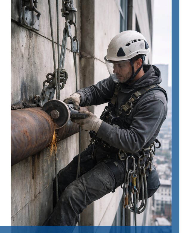 Резка металла на высоте в Полысаеве по цене от 4627 р. | ВЫСОТНИК-Плс