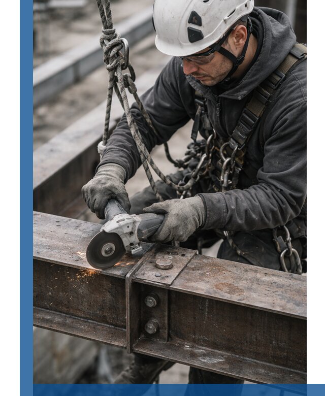 Резка металла на высоте в Полысаеве для зданий и конструкций