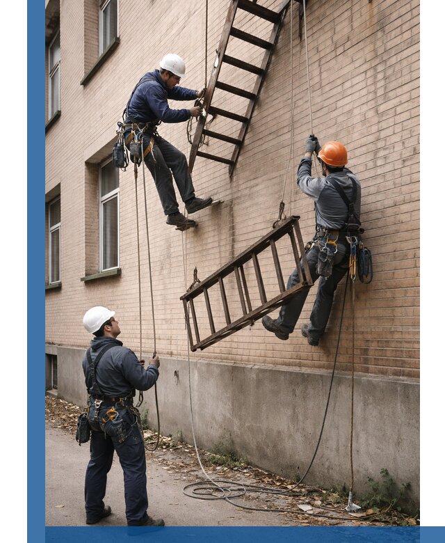 Демонтаж пожарной лестницы в Полысаеве быстро и безопасно