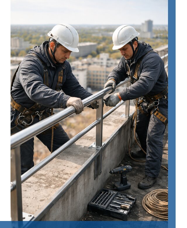 Монтаж перил на высоте в Полысаеве от 2571 р. | ВЫСОТНИК-Плс