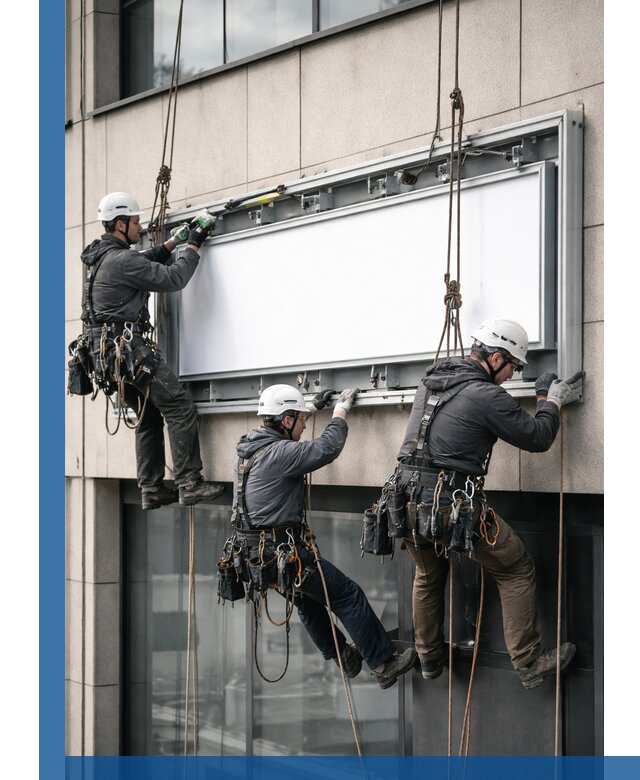 Профессиональный монтаж светового короба под ключ в Полысаеве