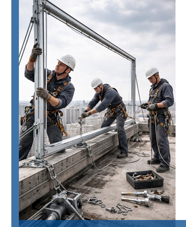 Монтаж крышных рекламных конструкций под ключ в Полысаеве