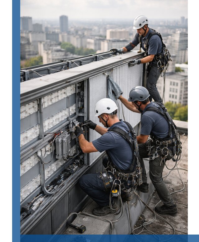 Профессиональное обслуживание крышной рекламы в Полысаеве под ключ