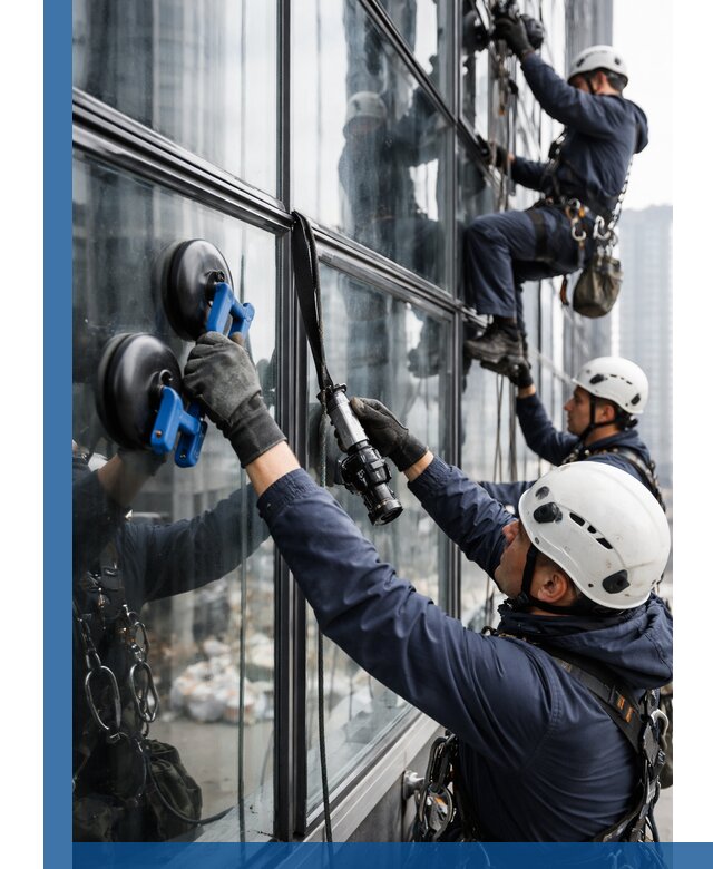 Радиусное остекление фасадов под ключ в Полысаеве с гарантиями