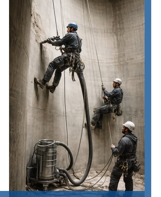 Зачистка силосов в Полысаеве от 4627 р. Договор и смета ВЫСОТНИК-Плс