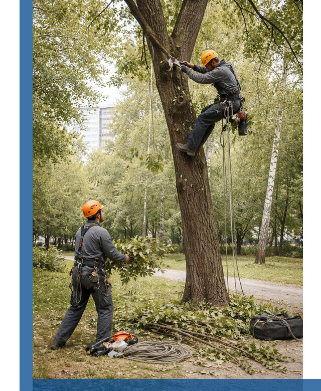 Санитарная обрезка деревьев в Полысаеве, профессионально и безопасно