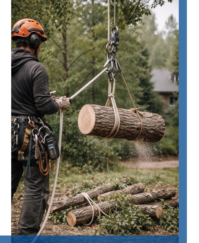 Валка деревьев частями в Полысаеве от 7712 р. | ВЫСОТНИК-Плс