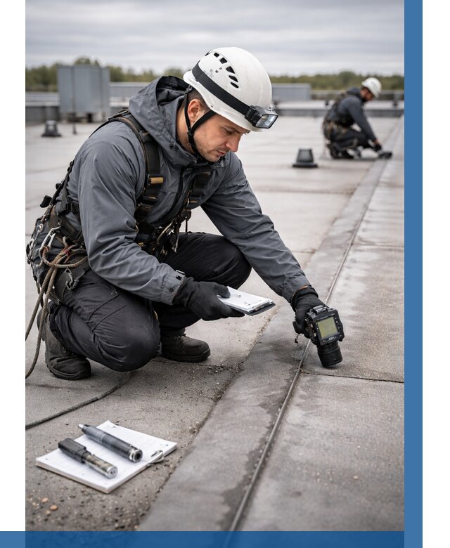 Обследование кровли на протечки в Полысаеве от 4627 р. | ВЫСОТНИК-Плс