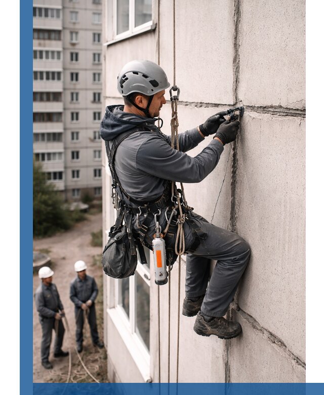 Обследование межпанельных швов и герметизация в Полысаеве